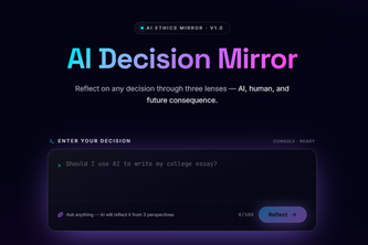 Future Echoes AI Decision Mirror Tool