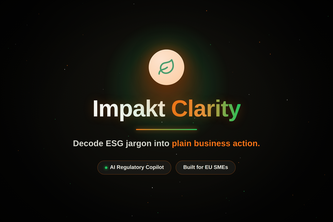 Impakt Clarity — AI Regulatory Copilot for EU SMEs