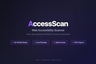 AccessScan — Web Accessibility Scanner