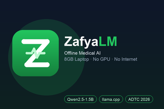 ZafyaLM: Offline Medical AI on 8GB Laptop with No GPU