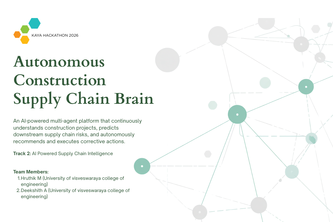 Autonomous Construction Supply Chain Brain