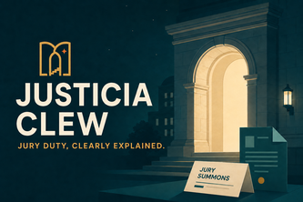 Justicia Clew - Jury Duty, Clearly Explained.