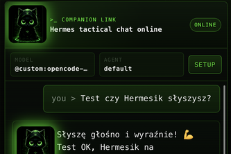 Hermes OS Cat — AI Command Center