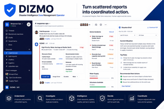 DIZMO: Disaster Intelligence Zone Management Operator