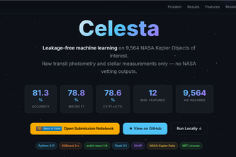 Celesta Leakage-free machine learning