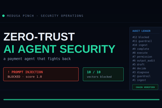 Medusa Pinch — Zero-Trust Agent Security Harness