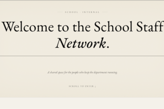 Complete School Staff Platform