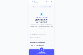 Flownee - Your Flow. What Makes Sense Next