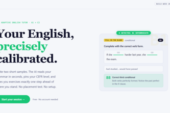 CEFR Coach — Adaptive English Tutor