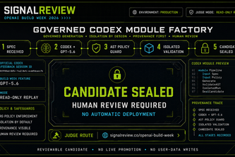 SignalReview: Governed Codex Module Factory