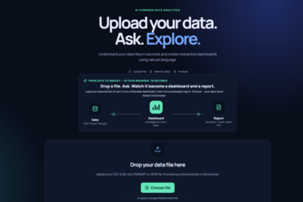 Data Lens — the in‑browser, AI‑native analytics studi