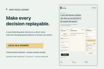 Arm Voice Ledger
