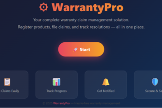 WarrantyPro - Claim warranty online