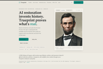 Trueprint: AI restoration that proves what's real