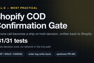 Shopify COD Confirmation Gate