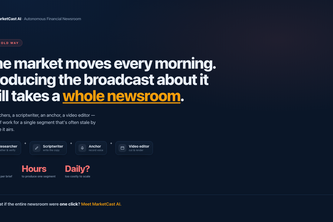 MarketCast AI — Autonomous Financial Newsroom