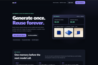 Recall: stop paying twice for AI media