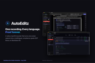 AutoEditz — Screen Recording to SOP, Stored on B2