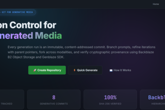 Provenant-Git for Generative Media