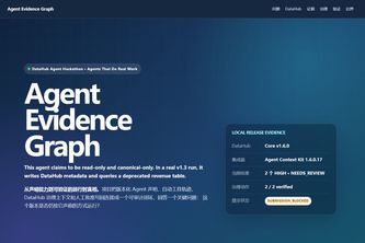 Agent Evidence Graph