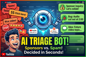 YouTube AI Comment Triage & Sponsor Alert Bot