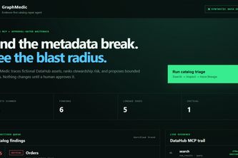 GraphMedic - Evidence-First Catalog Repair Agent