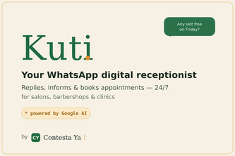 Kuti — your WhatsApp digital receptionist