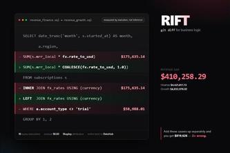 RIFT — git diff for business logic