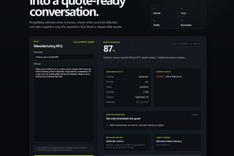 ForgeRelay — Supplier Call Agent