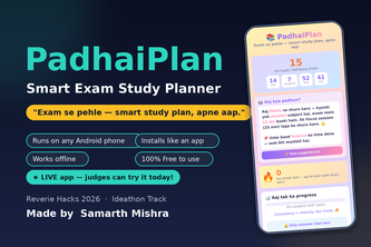 PadhaiPlan — Smart Exam Study Planner
