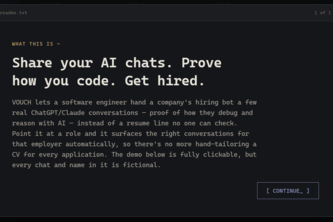 Vouch: Adapting job applications to fit hiring processes