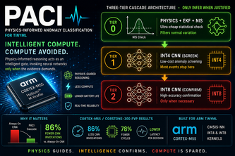 PACI: Physics-Informed Anomaly Classification -TinyML on Arm