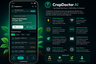 CropDoctor — Offline Plant Disease AI for Arm Smartphones
