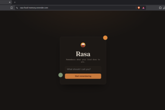 Rasa — the food journal that remembers you
