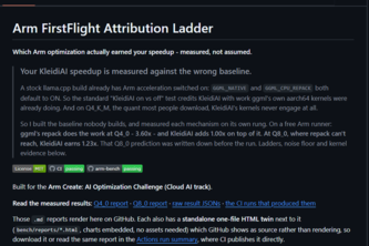Arm FirstFlight Attribution Ladder