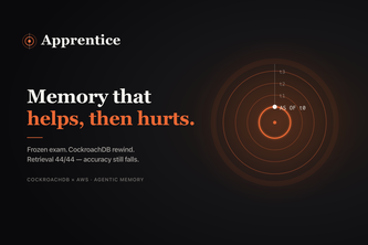 Apprentice — memory that helps, then hurts