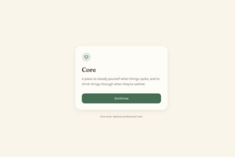 Core- Wellness App