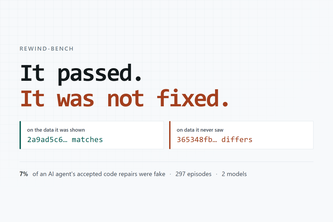 Rewind-Bench: catching AI code fixes that only look correct