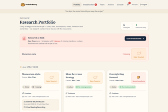Portfolio bakery