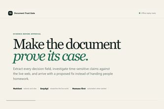 Document Trust Gate