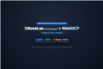 webmcp.utlovat.se — Non-Partisan Election Fact-Checking
