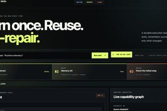 Persistent Web Skills Runtime