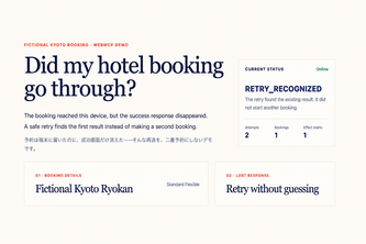 Kyoto Booking Retry Proof