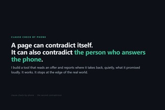Clause Check by Phone
