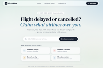 FlightClaims — Instant Statutory Flight Compensation