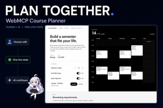 WebMCP Course Planner