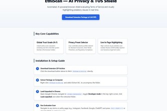 EthiScan — AI Privacy & TOS Shield
