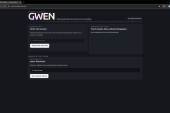 GWEN Zero-Credential Agent Authority