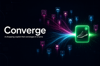 Converge: a shopping copilot that converges in 2 turns