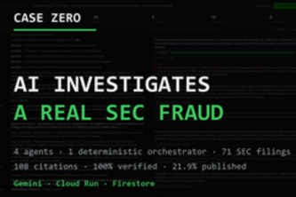 CASE ZERO: Fleet of AI Agents Investigate a Real Fraud Case